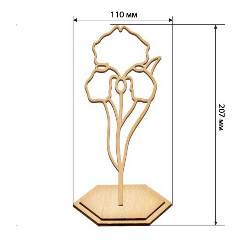 Stained Glass Painting Kit "Delicate Iris" FDSGK-013 Stained Glass Painting Kit "Delicate Iris" FDSGK-013
