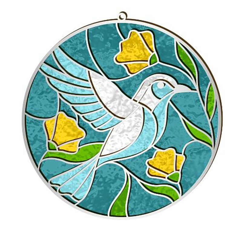 Set for stained glass painting by numbers "Spring has arrived" FDSGK-008