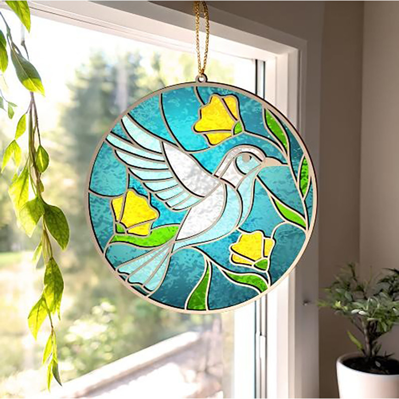 Set for stained glass painting by numbers "Spring has arrived" FDSGK-008