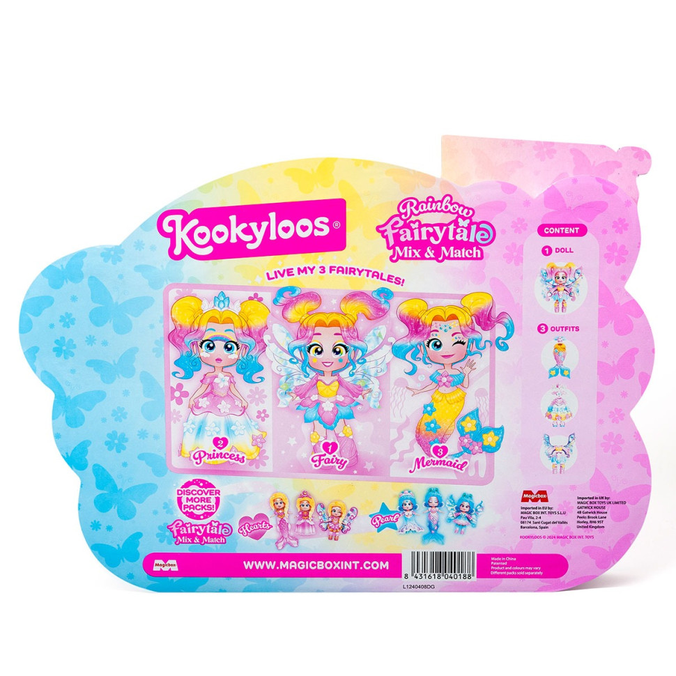 Playset with the Rainbow doll KOOKYLOOS PKLSP106IN210 from the Fairytale series