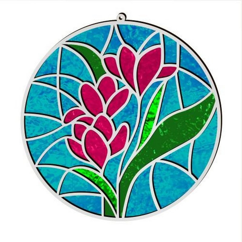 Stained Glass Painting Kit "Spring Flowers" FDSGK-06