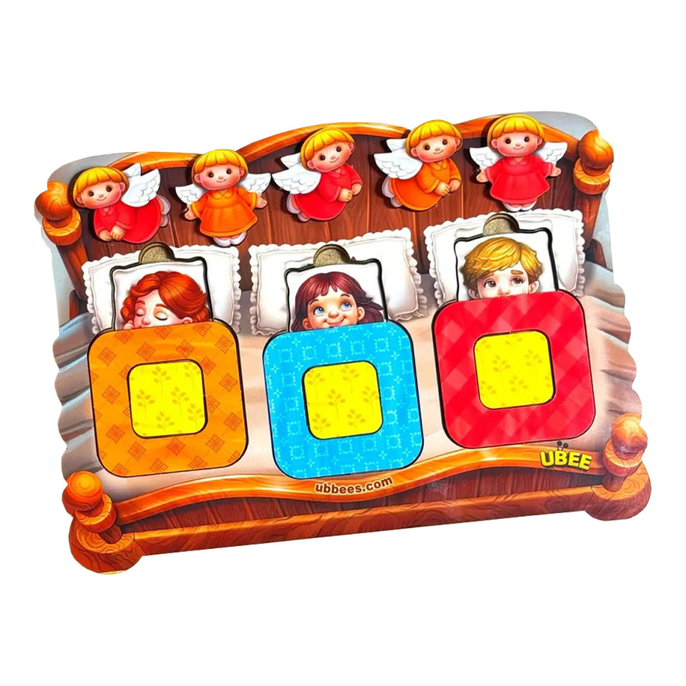 Didactic game for children "Babies in the crib" PSD303 (PSD303)
