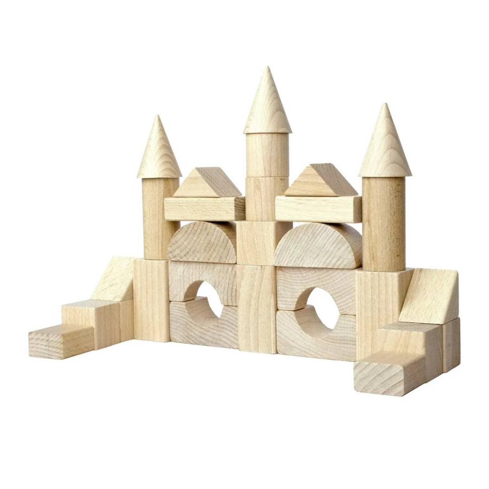 Wooden construction set "Construction set" 900833, 30 pieces