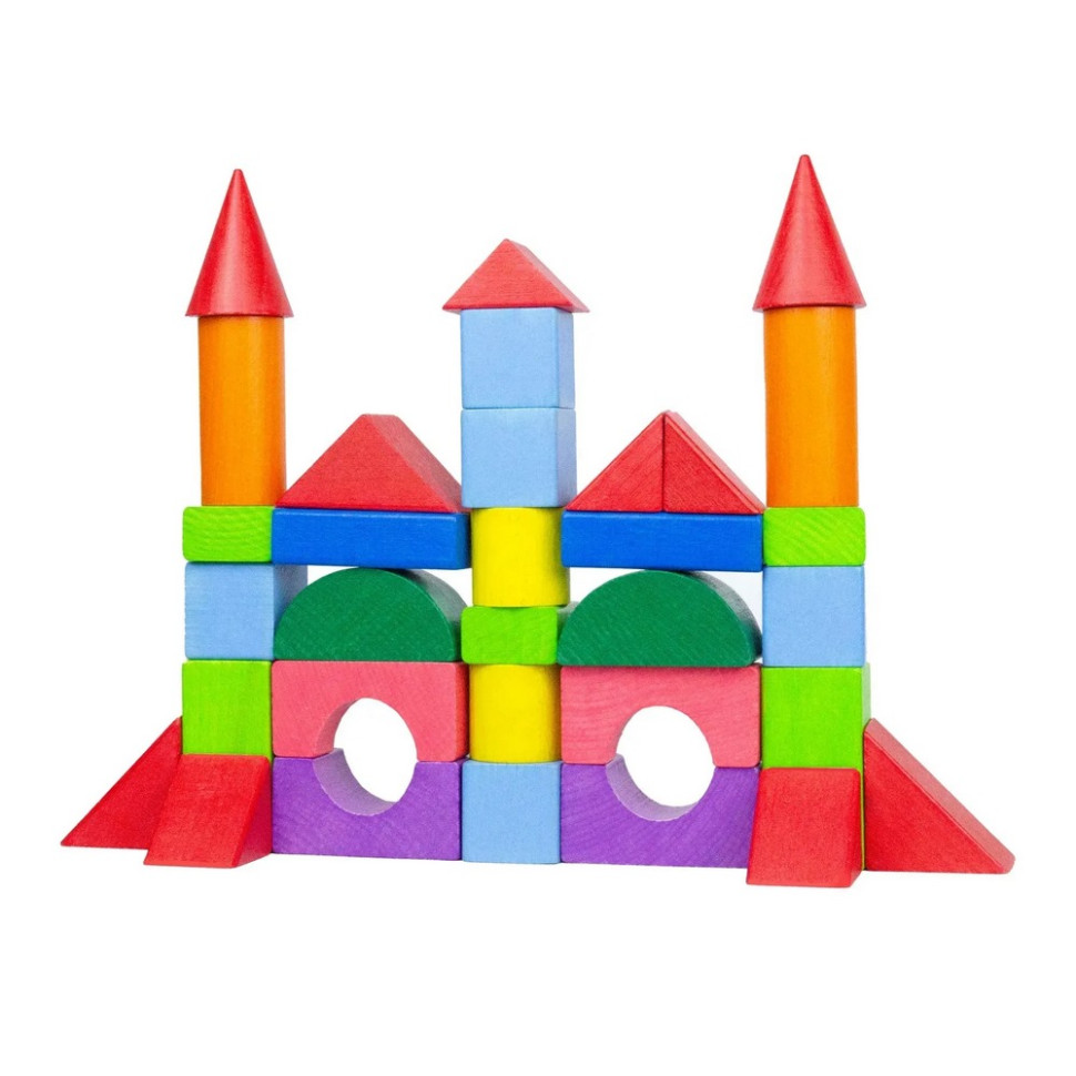 Wooden construction set "Construction set" 900750, 32 pieces