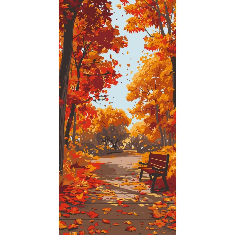 Paint by numbers "Autumn Park" 11572-AC 40x80 cm