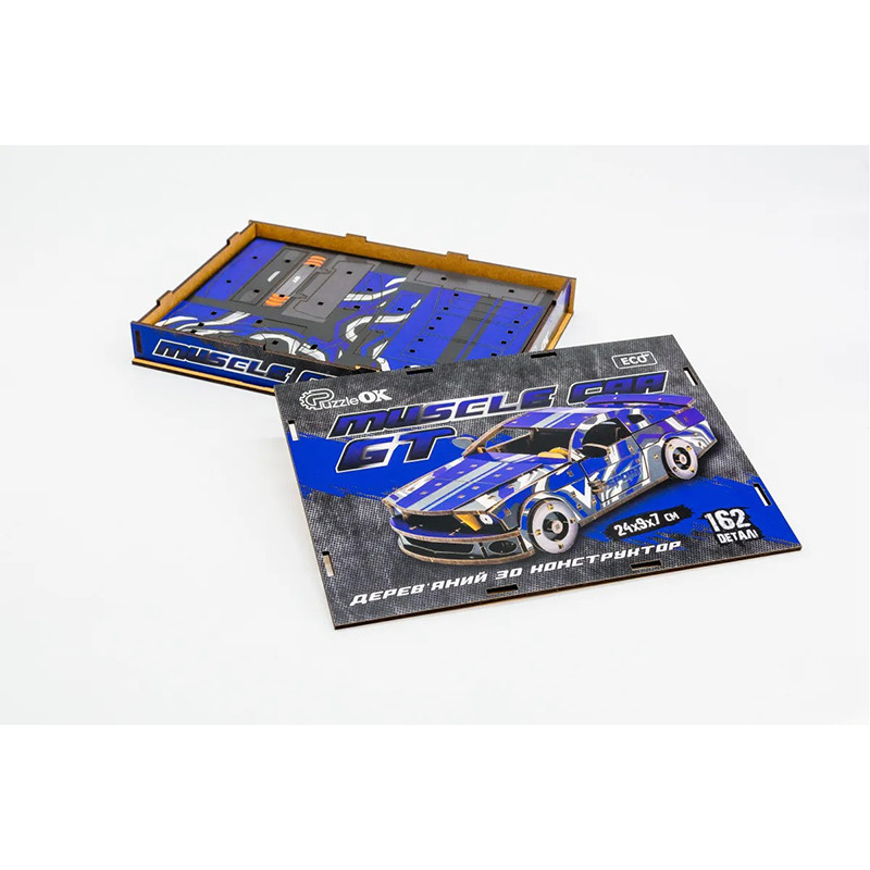 Wooden 3D Designer Mustang GT Puz-00642, 162 parts
