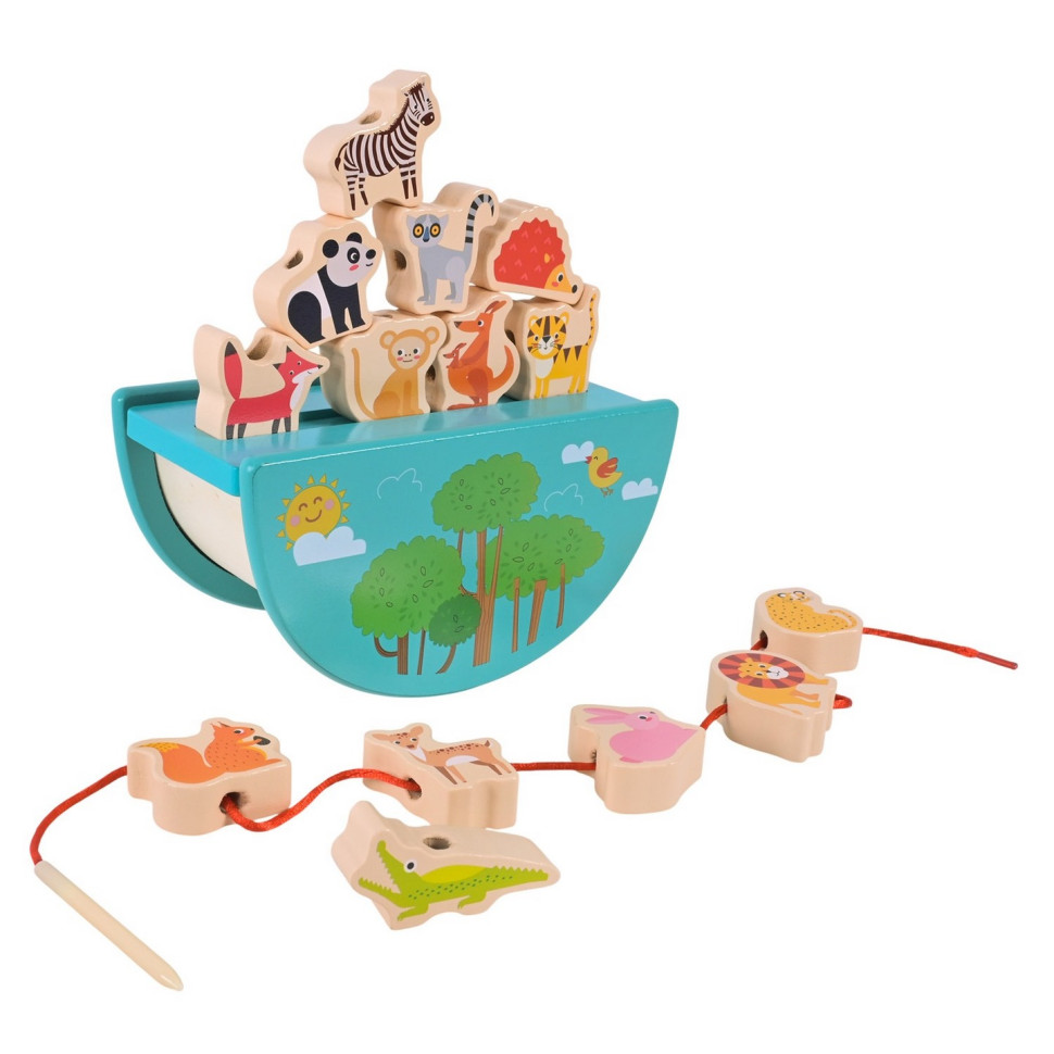 Wooden Toy Balance-Lacing 2 in 1 C9406