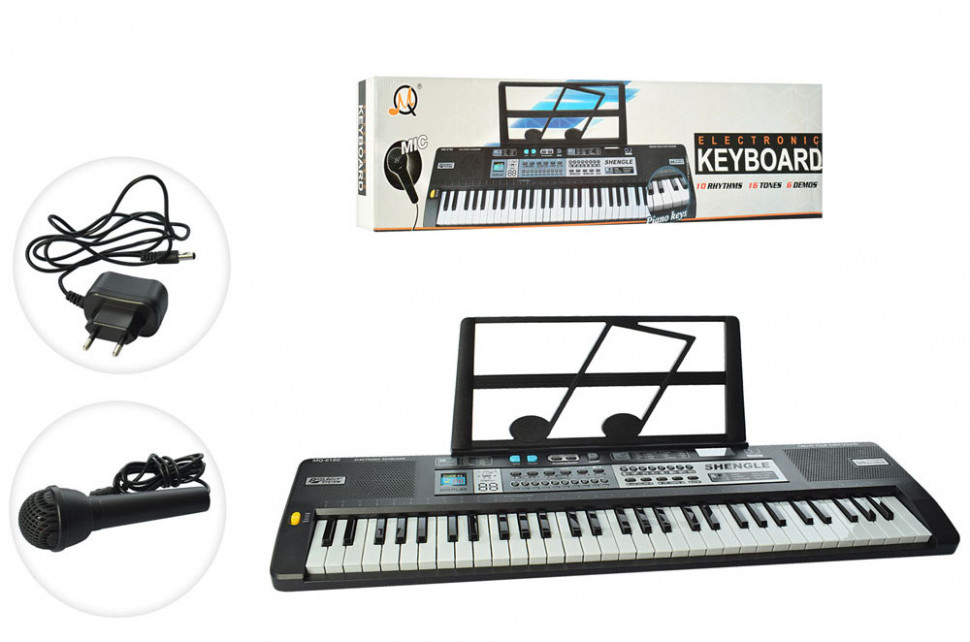 Synthesizer with microphone MQ6180, 61 keys