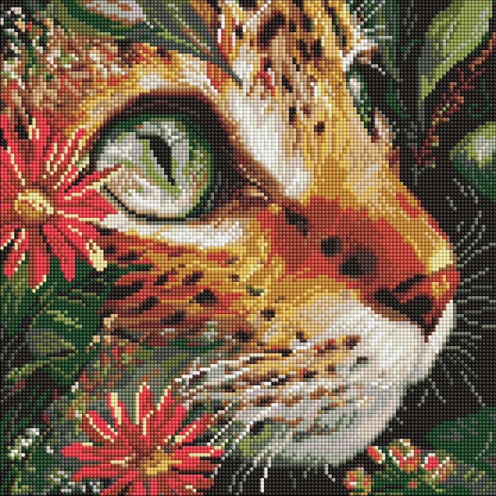 Diamond mosaic "Bottomless eyes" ©art_selena_ua AMO8325, 40x40 cm