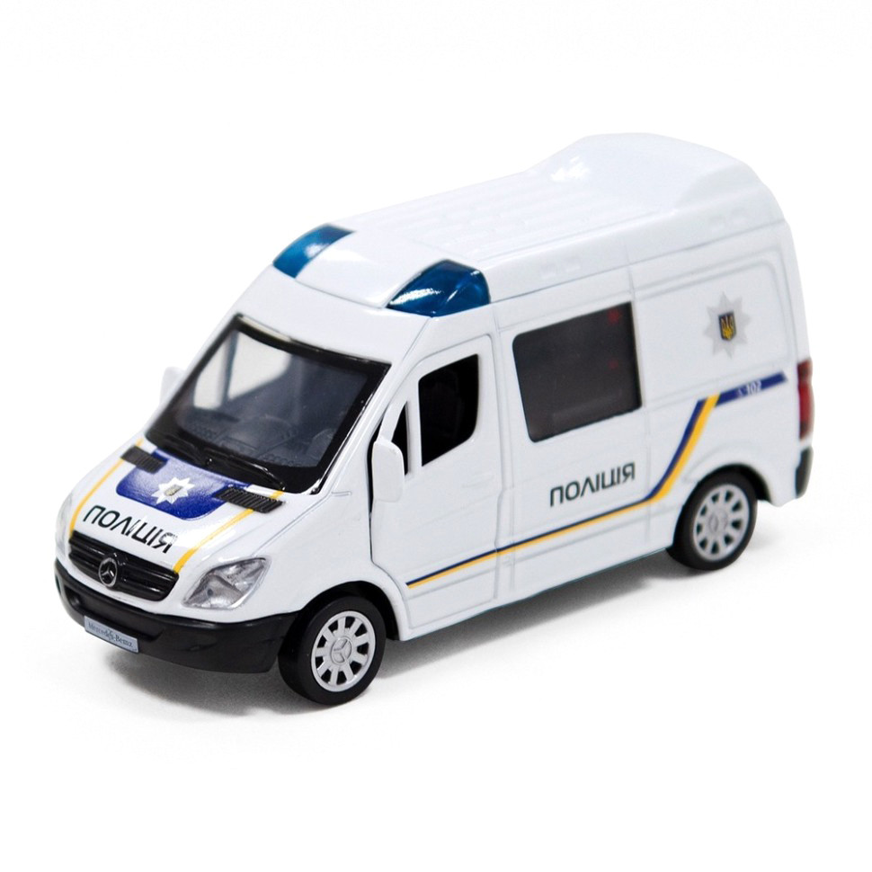 Mersedes-Benz Sprinter TechnoDrive 250294 inertial model of children's police car model