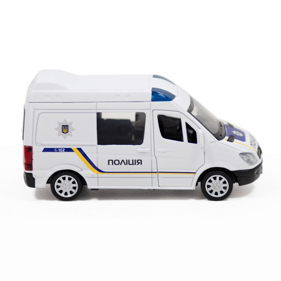 Mersedes-Benz Sprinter TechnoDrive 250294 inertial model of children's police car model