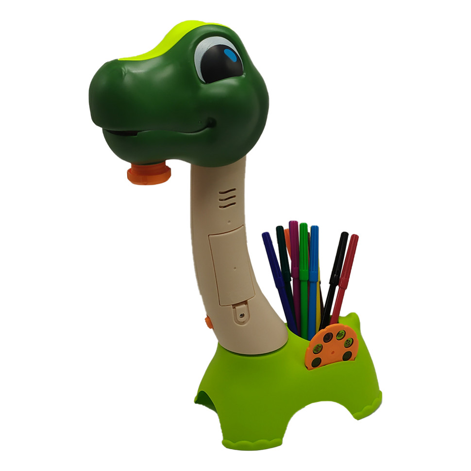 Drawing projector SE-123, 18 items, dinosaur, slides, markers Type 1