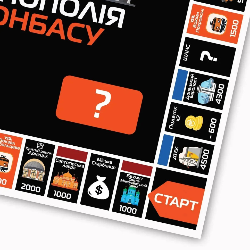 Board game Monopoly Donbassa PLR-0046 from 2 to 5 players Board game Monopoly Donbassa PLR-0046 from 2 to 5 players