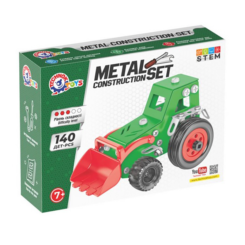 Children's metal construction set 1799TXK 140 pieces