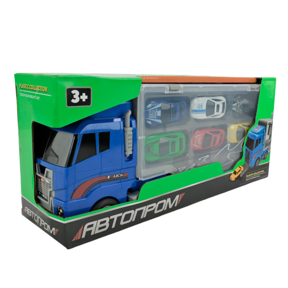 Children's trailer with cars PS006-1, 6 cars