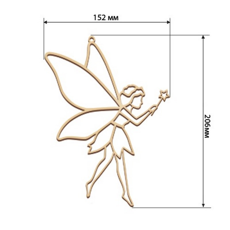 Stained Glass Painting by Numbers Kit "Fairy" FDSGK-21