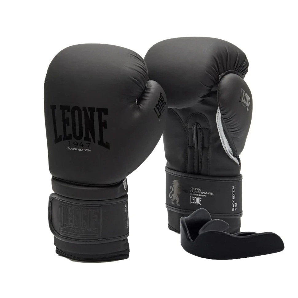 Boxing gloves GN059 Leone GN059_Bl/White_10oz 10 ounces