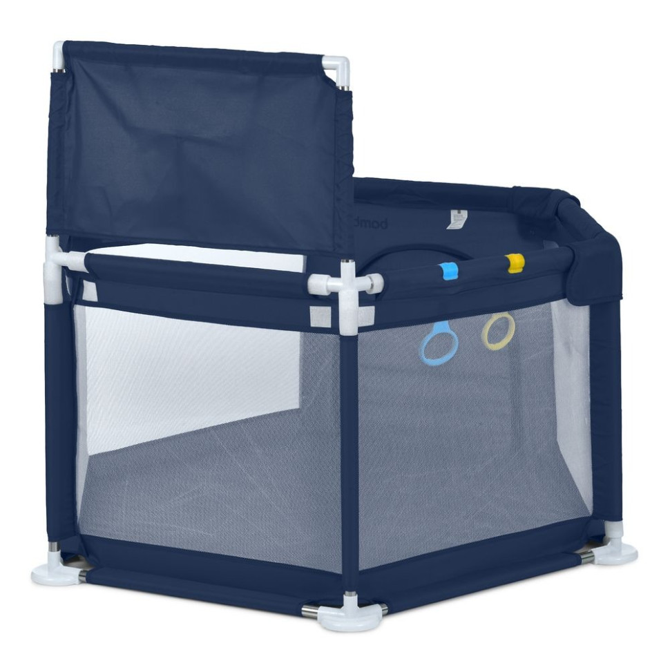 Baby cot-playpen MR 1340-BL, width with legs 132 cm