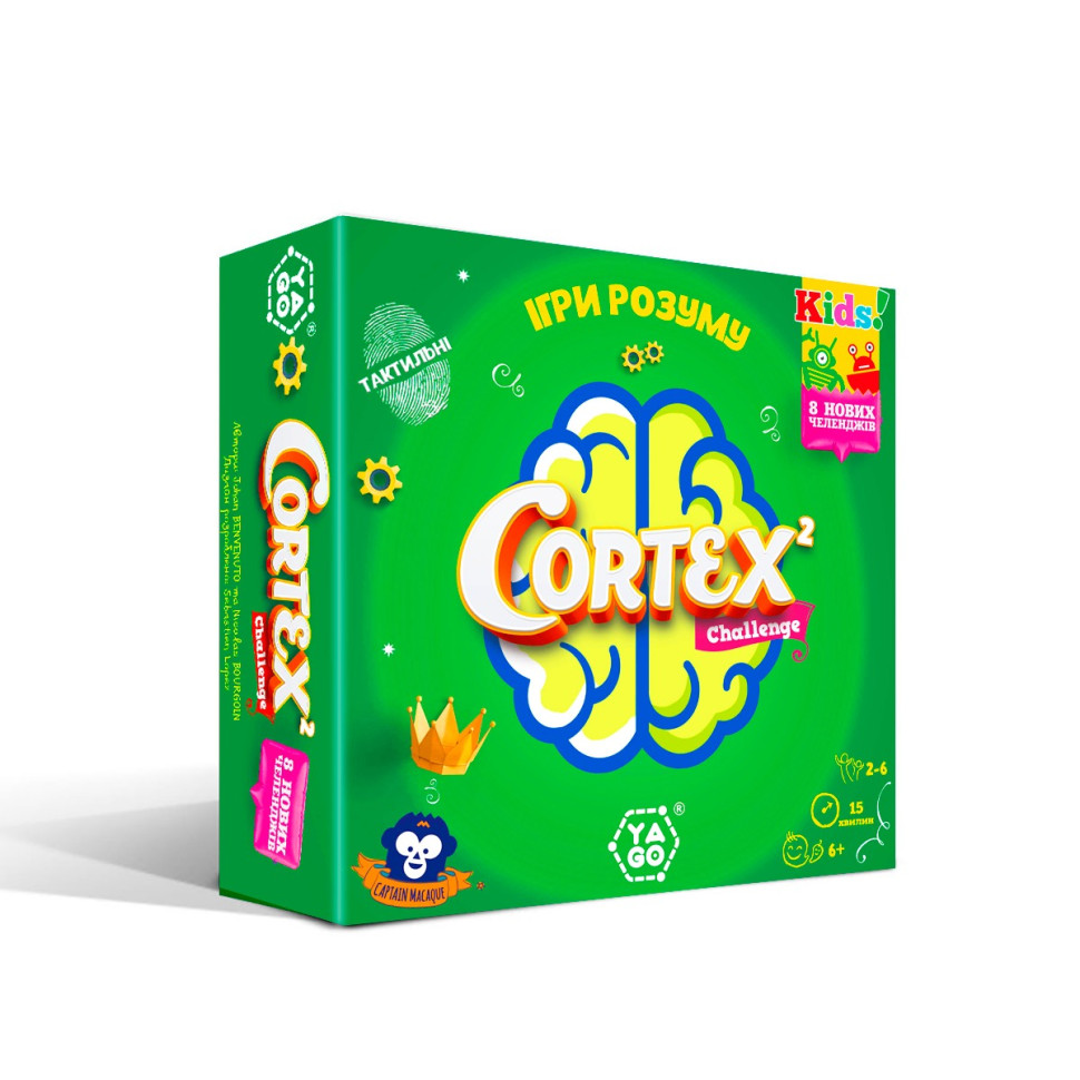Card game "Cortex 2 challenge Kids" YaGo 101007919, 90 cards, 24 score tokens