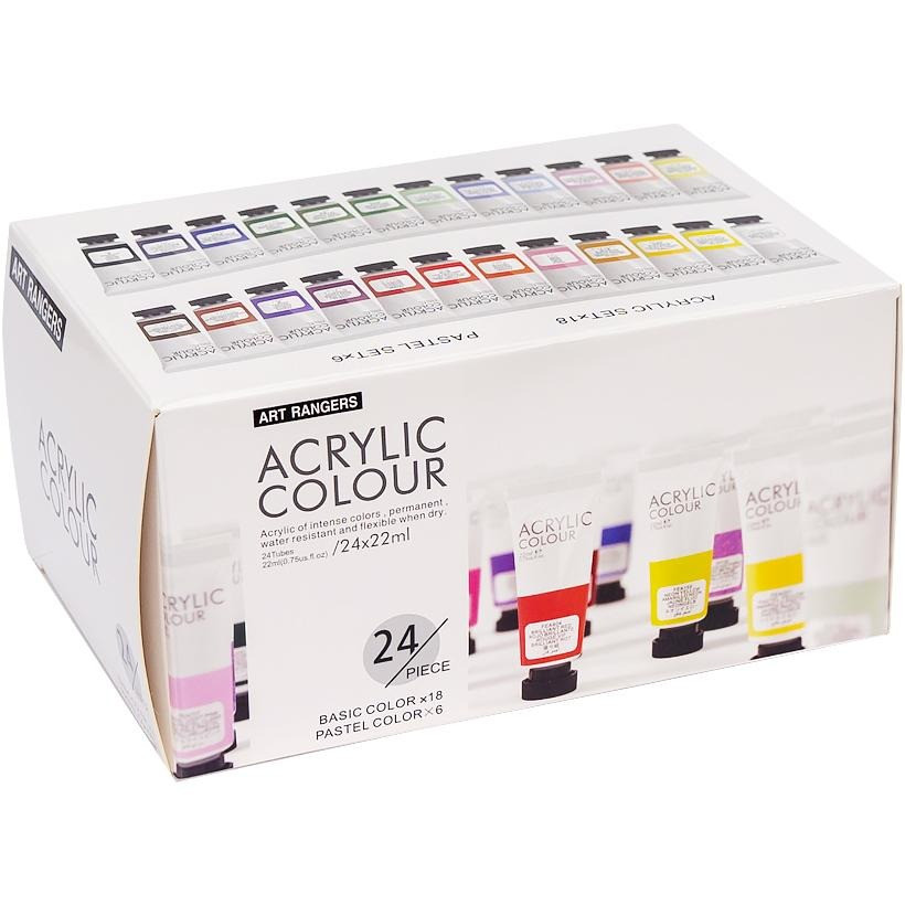 Acrylic paint set "Art Ranger" Bambi PA32.24022.A, 24 colors