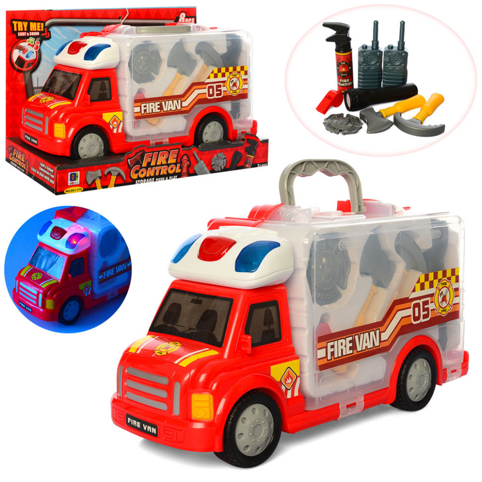 Firefighter Playset with Car 661-175 (car with light)