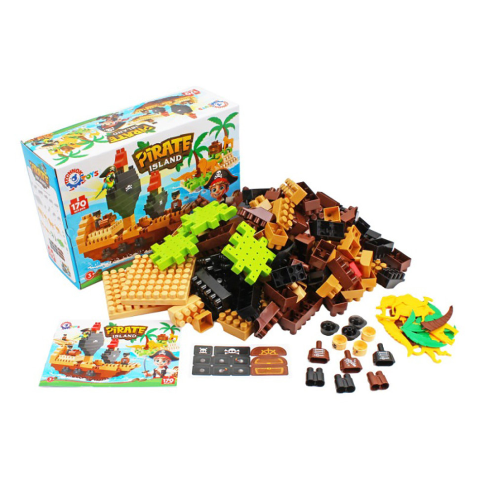 Children's educational constructor "Pirate island" 2642TXK 170 parts Children's educational constructor "Pirate island" 2642TXK 170 parts