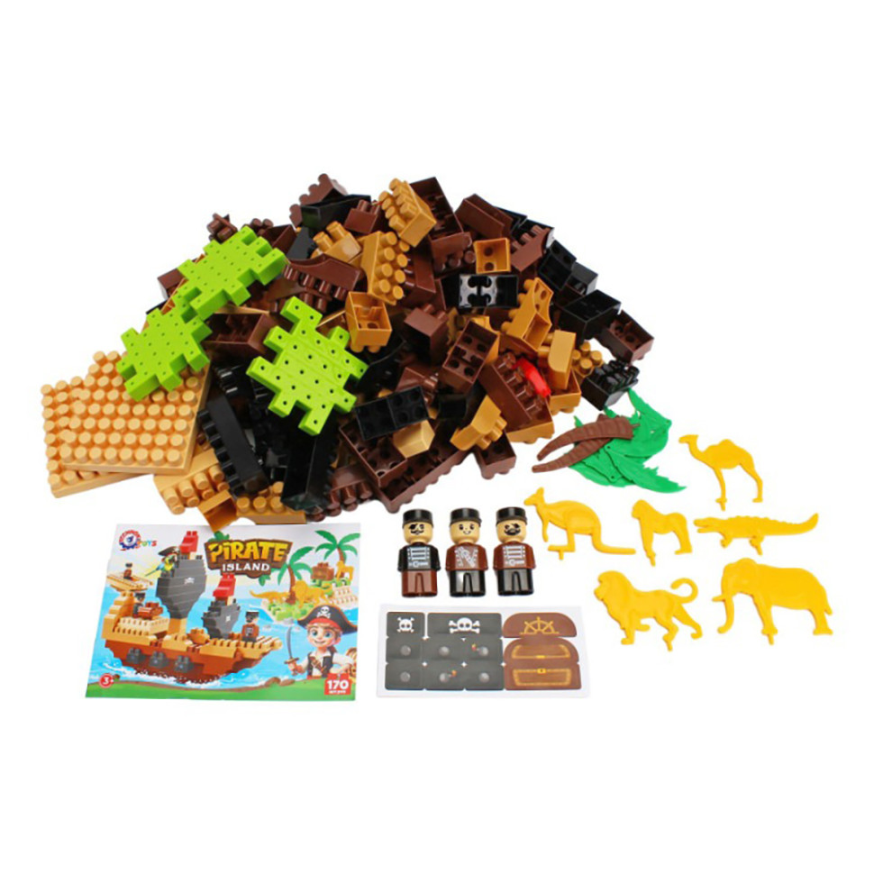 Children's educational constructor "Pirate island" 2642TXK 170 parts Children's educational constructor "Pirate island" 2642TXK 170 parts