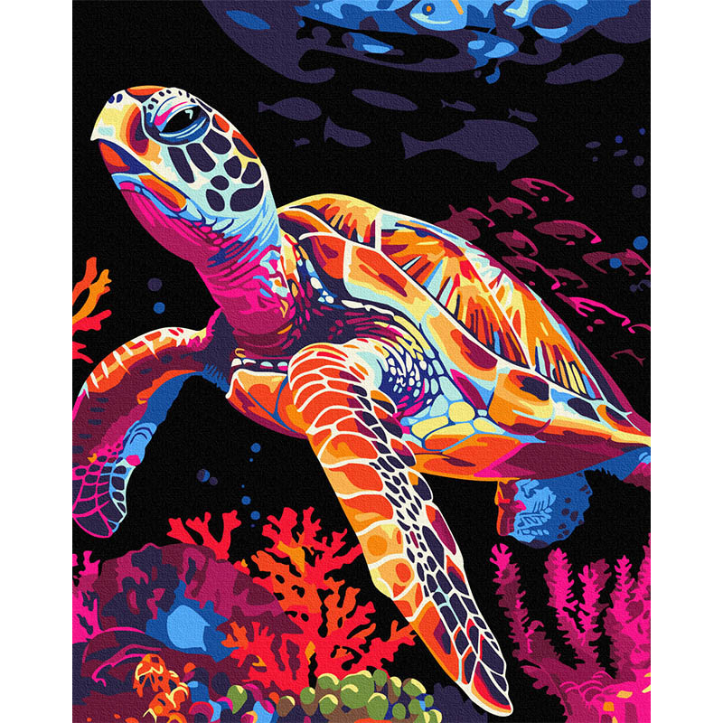 Painting by numbers "Turtle Fantasy" Brushme BSB0017, 40x50 cm
