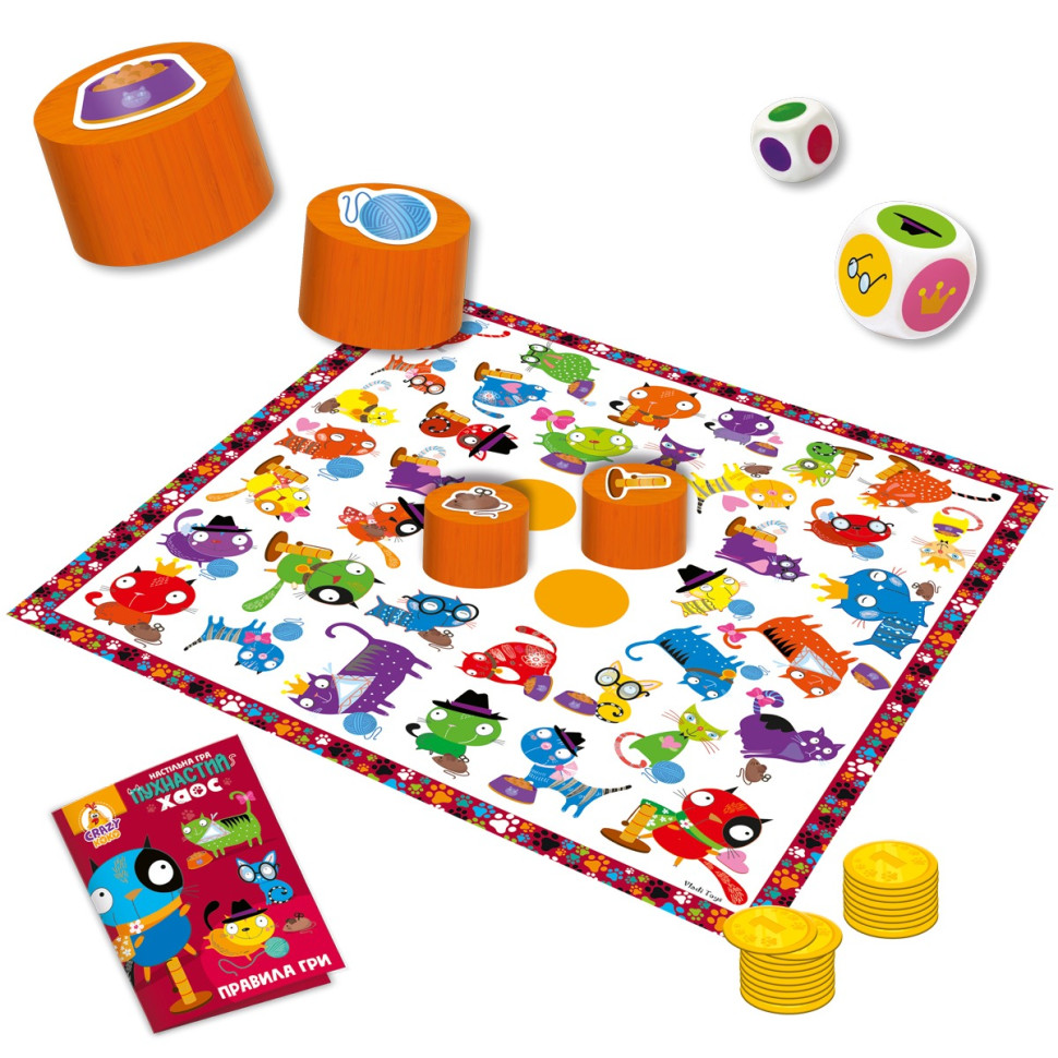 Board game "Fluffy Chaos" VT8055-32, 2-4 players