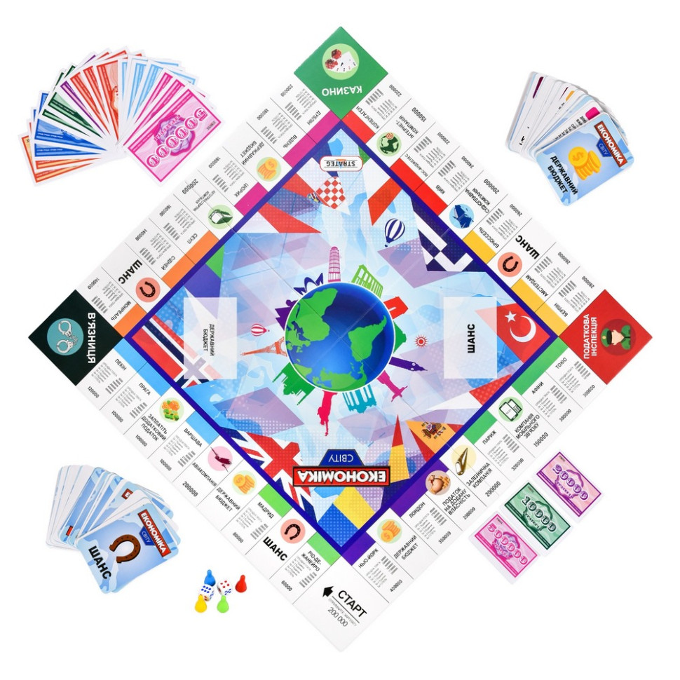 Board game Monopoly "World Economy" 31028, 2-4 players