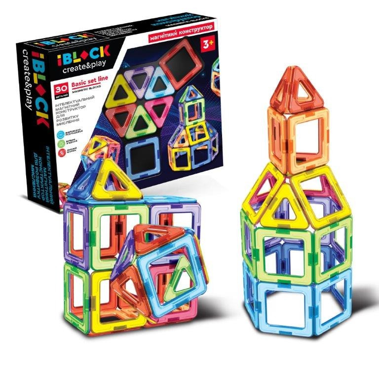 Children's magnetic construction set PL-923-526, 30 pieces