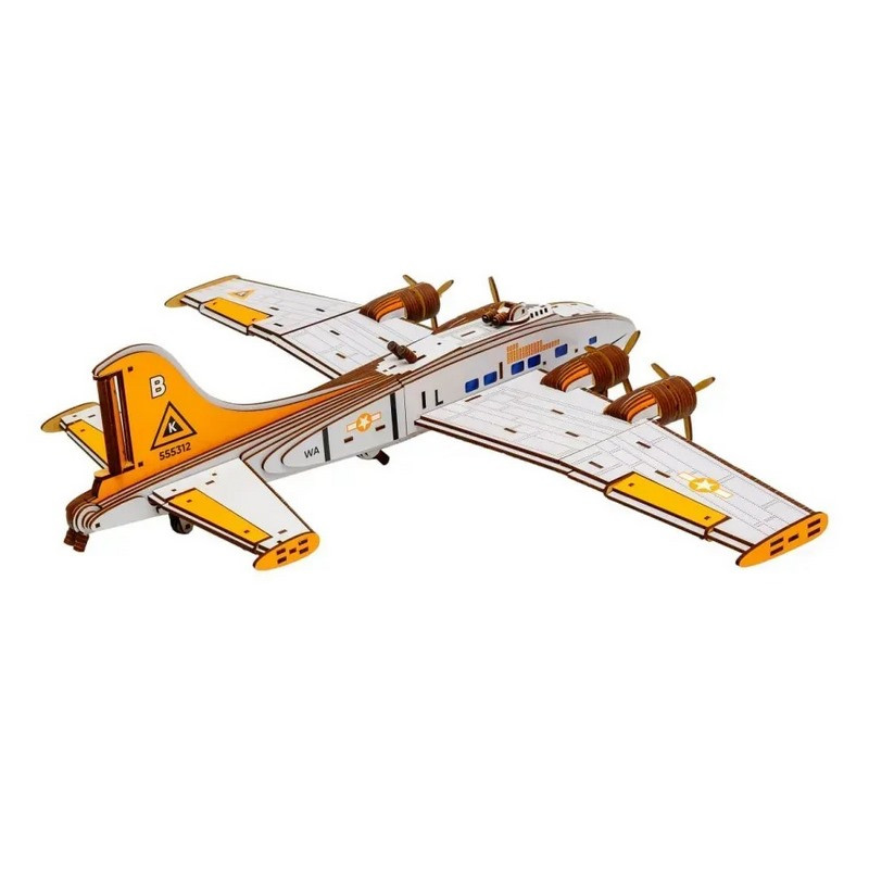 Wooden 3D Construction Kit "Bomber – Flying Fortress" Puz-00949