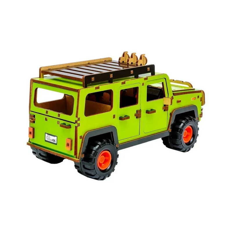 Wooden 3D construction set "SUV" Puz-00951, 123 parts