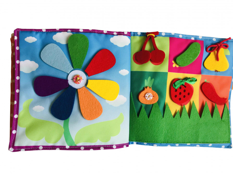 Textile developmental book for babies "Sunny" 403686