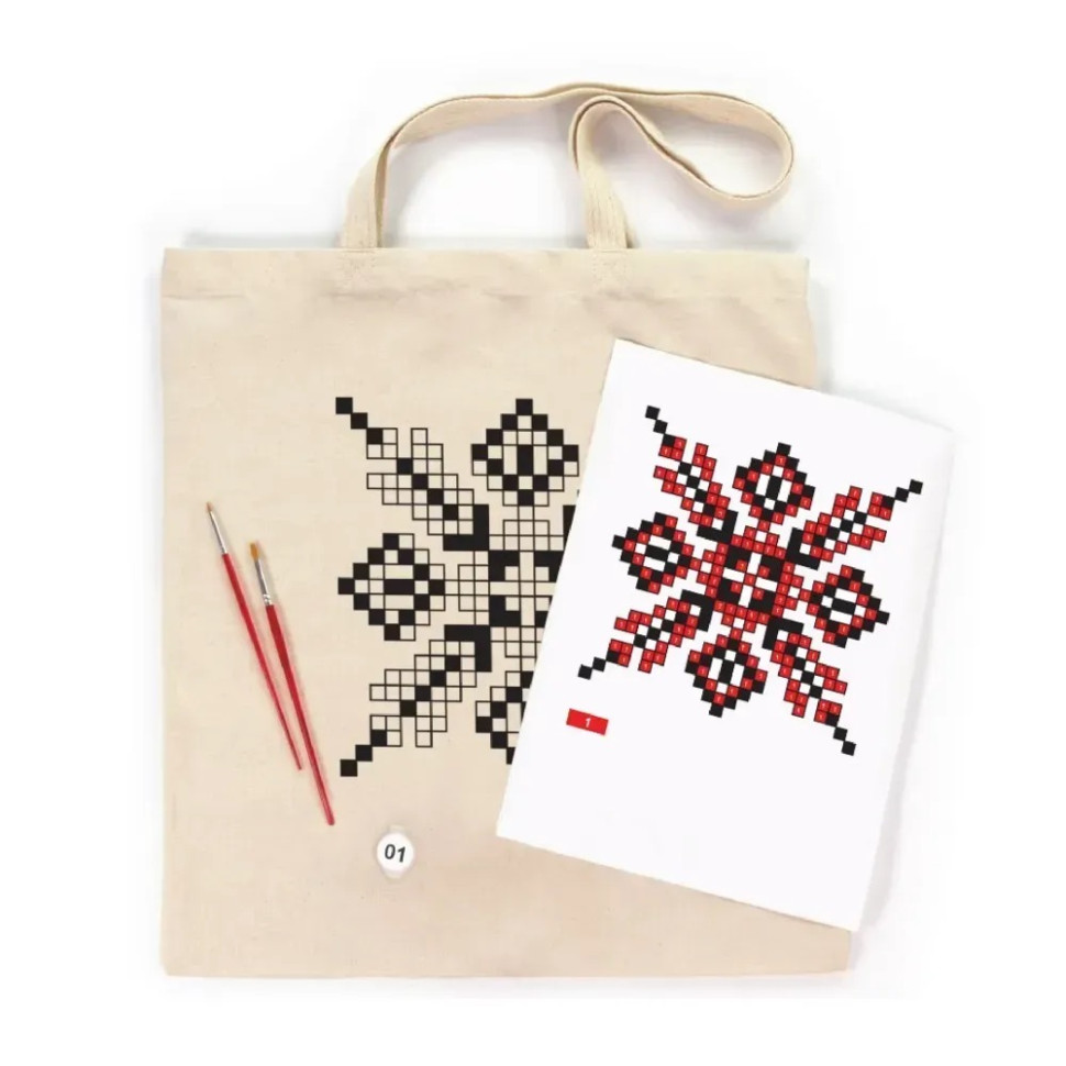 Creative eco-bag-coloring kit "Vyshyvanka" N0003651, 38x42 cm