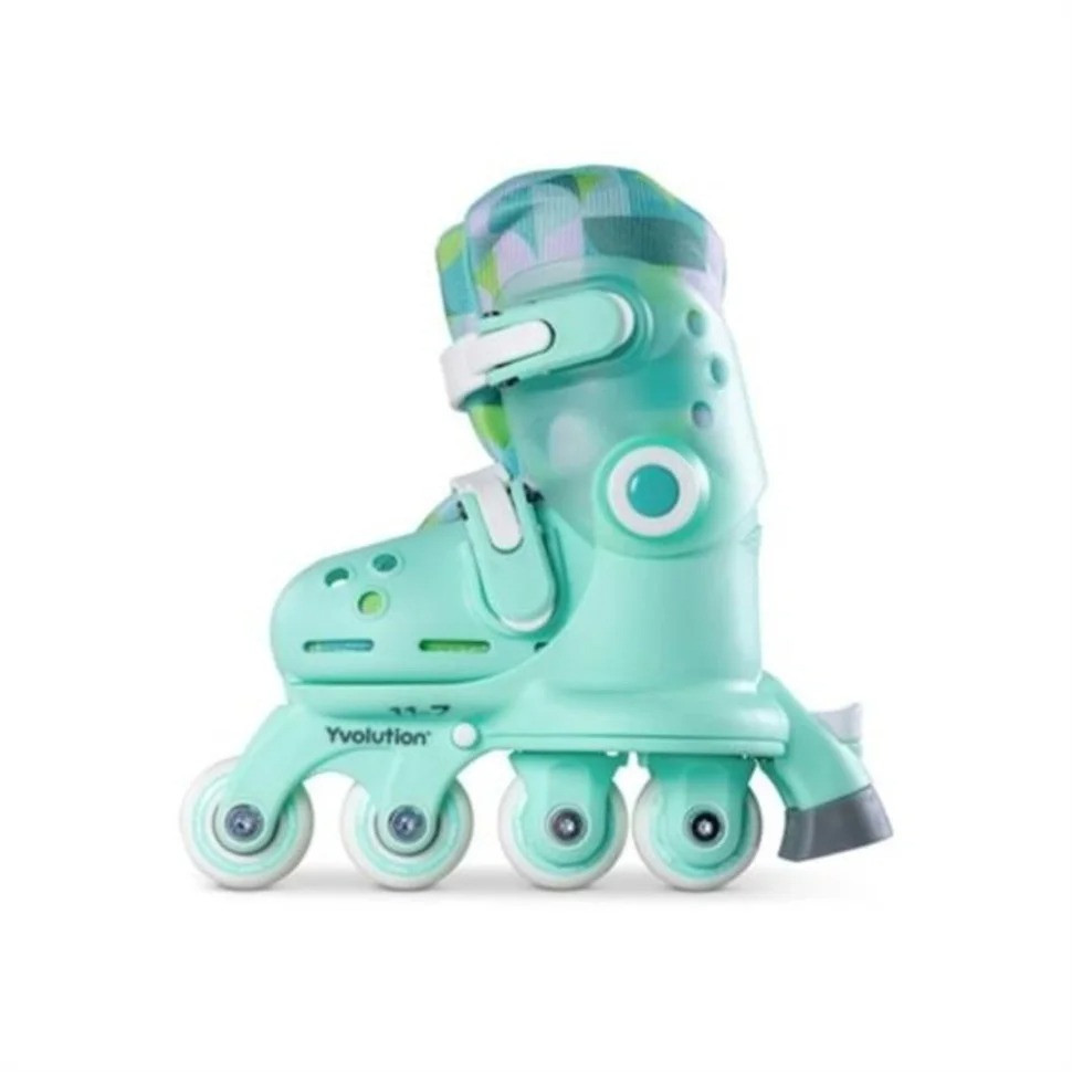 Twista Yvolution YR25G4 Kids Sliding Casters Size 24-28, Green