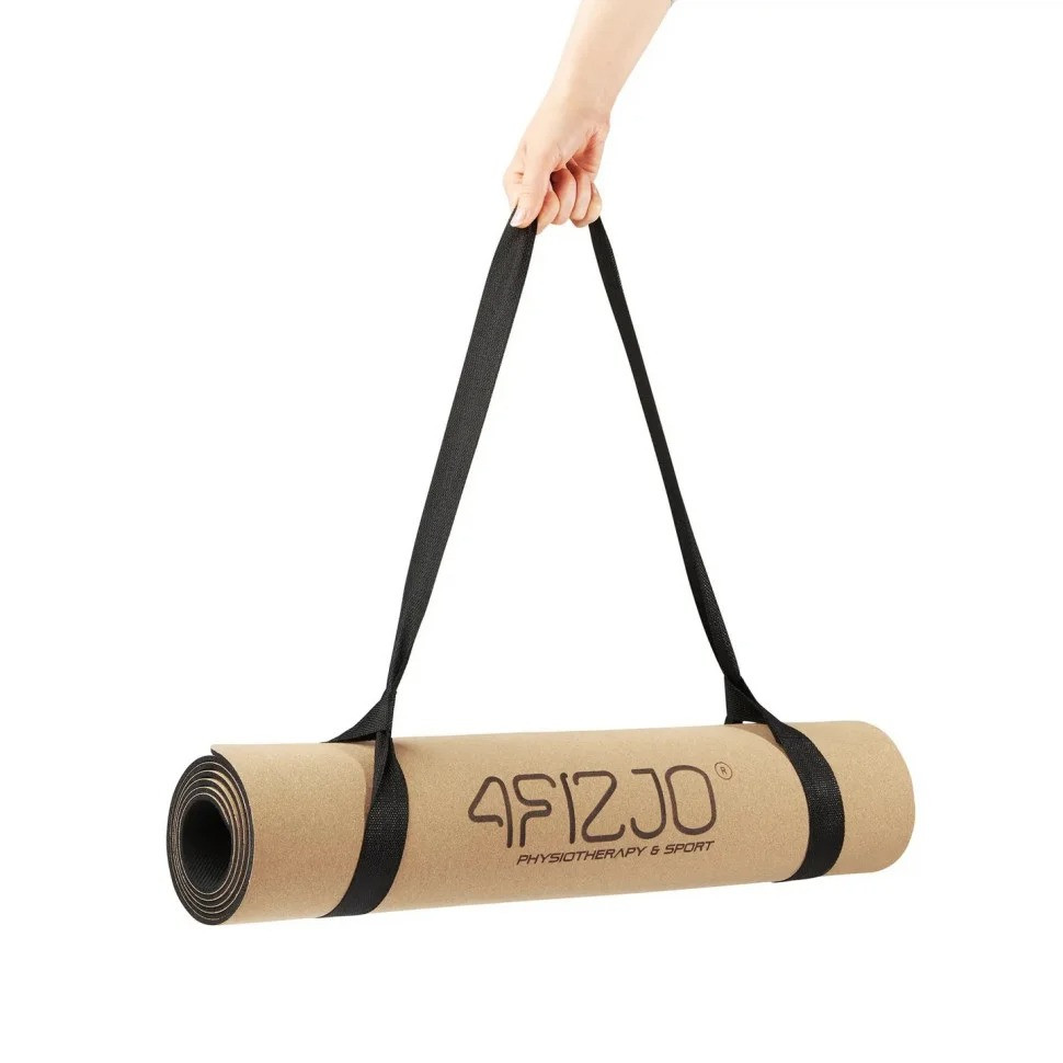 Спортивный коврик для йоги и фитнеса Cork 4FIZJO 4FJ0590, 183x61x0,4 см Спортивный коврик для йоги и фитнеса Cork 4FIZJO 4FJ0590, 183x61x0,4 см