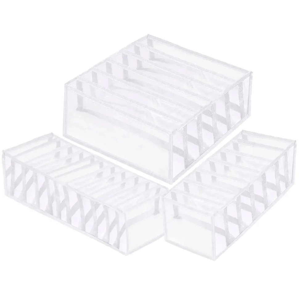Springos HA3114 Laundry Storage Organizer Set White