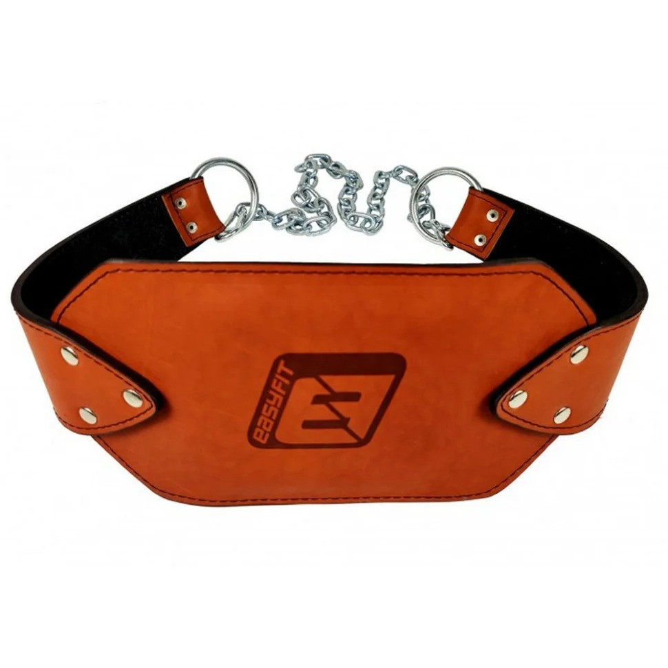 EasyFit EF-DBC-200-BR Leather Weight Belt, up to 200 kg, Brown