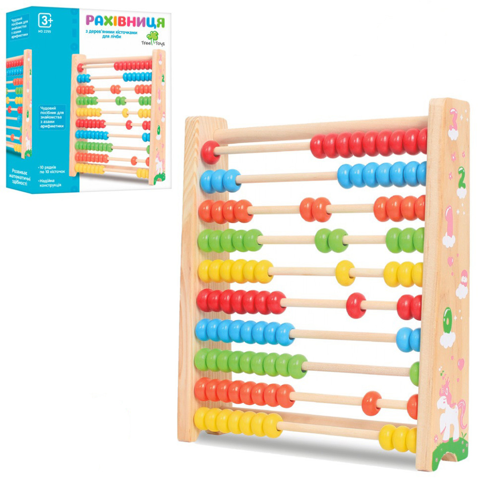 Wooden children's toy "Abacus" MD 2299 size 24 cm