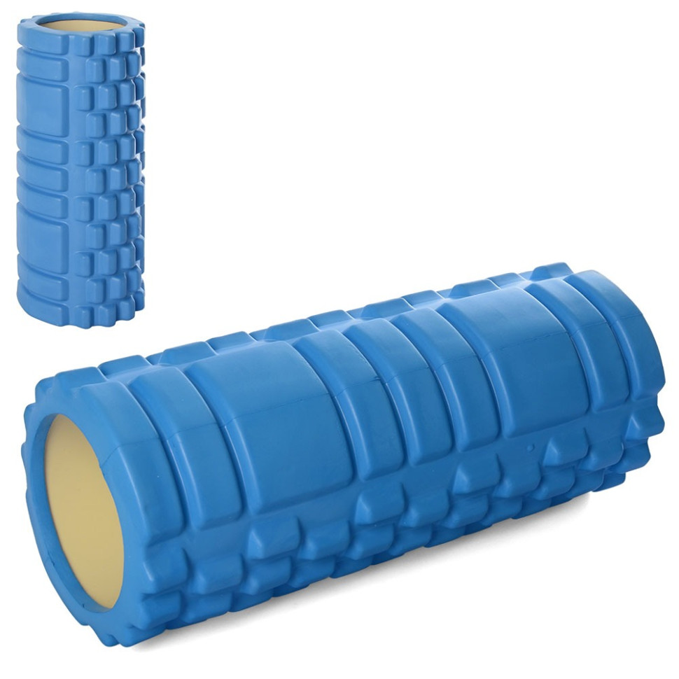 Massage roller MS 0857-OR EVA, blue, 14x33x14 cm