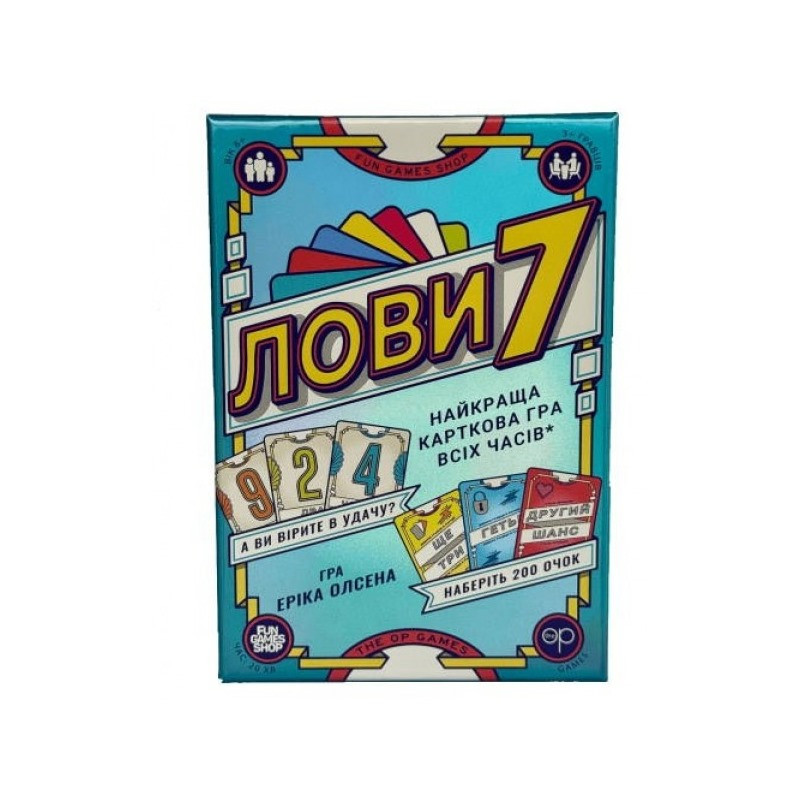 Board Card Game "Catch7" FGS76, 79 Number Cards