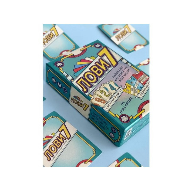 Board Card Game "Catch7" FGS76, 79 Number Cards Board Card Game "Catch7" FGS76, 79 Number Cards