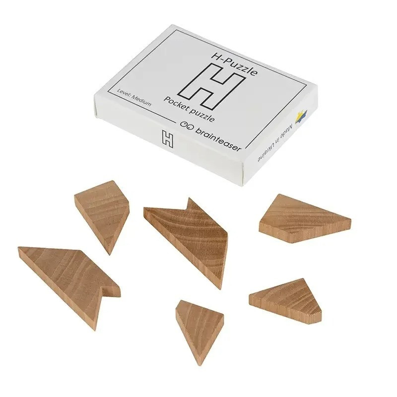 Wooden mini puzzle set "Wooden mini puzzle set #2" set2en 6 pieces