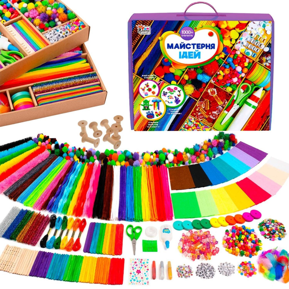Children's creative kit "Workshop of Ideas" 17912, 1000+ elements