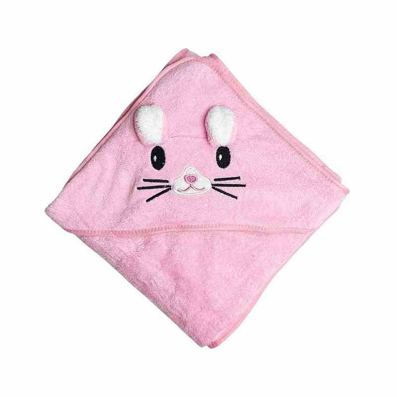 Baby towel with hood MGZ-0640(Pink) size 80x80 cm