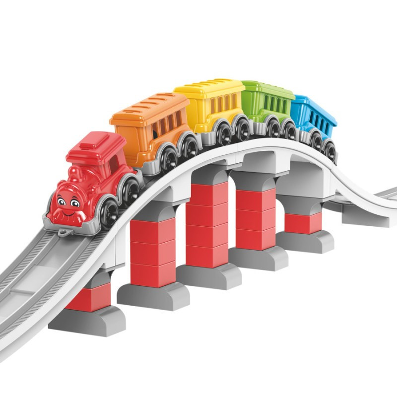 Children's construction set "Railroad" 1300TXK 59 parts