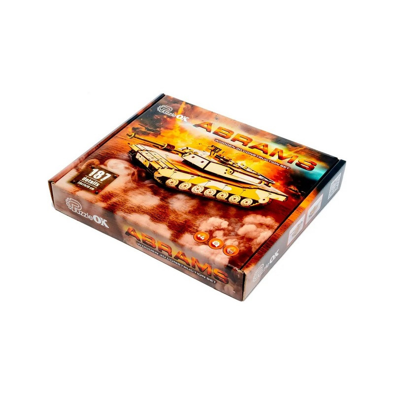 Wooden 3D construction kit "Abrams" Puz-00939, 187 pieces Wooden 3D construction kit "Abrams" Puz-00939, 187 pieces