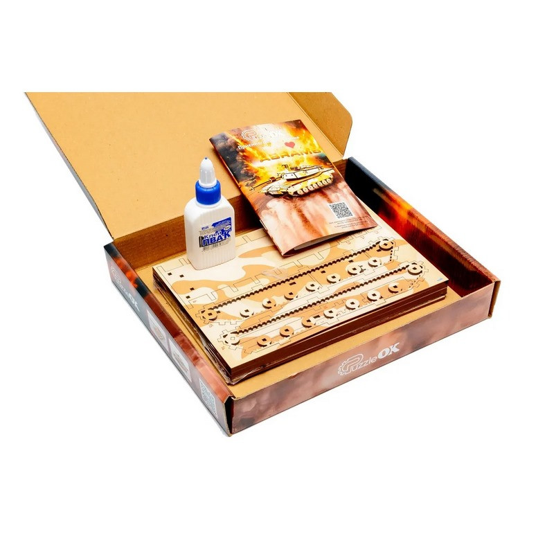 Wooden 3D construction kit "Abrams" Puz-00939, 187 pieces Wooden 3D construction kit "Abrams" Puz-00939, 187 pieces