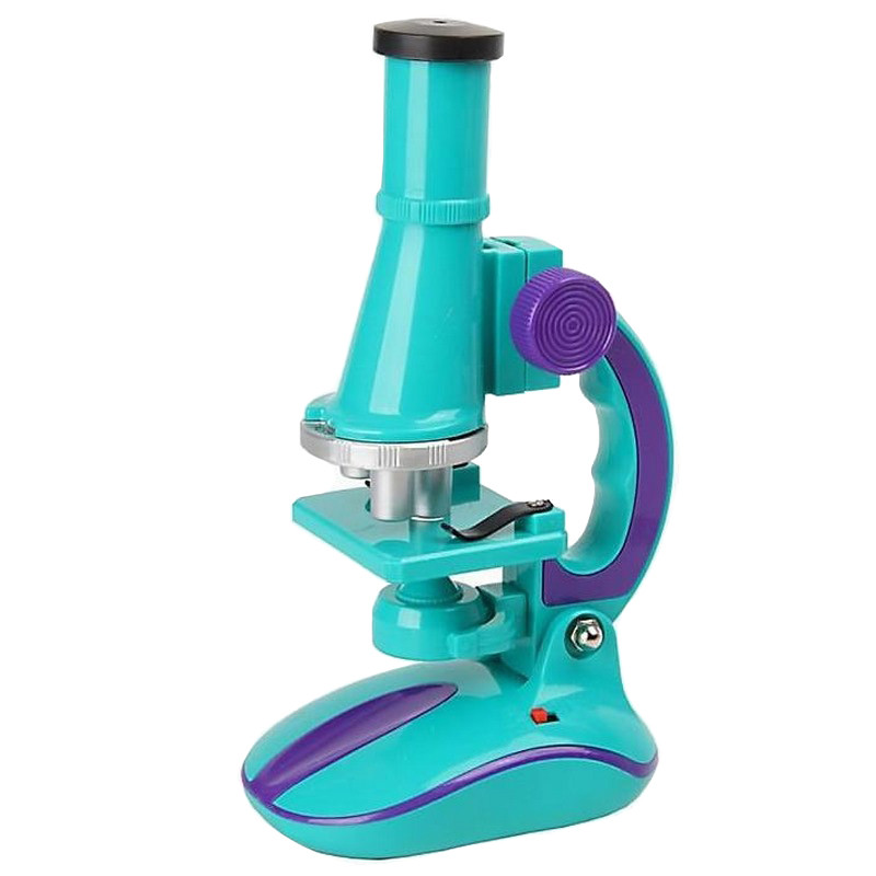Детский микроскоп SK 0006(Turquoise) свет, 19,5 см, 2 пробирки, стекло Детский микроскоп SK 0006(Turquoise) свет, 19,5 см, 2 пробирки, стекло
